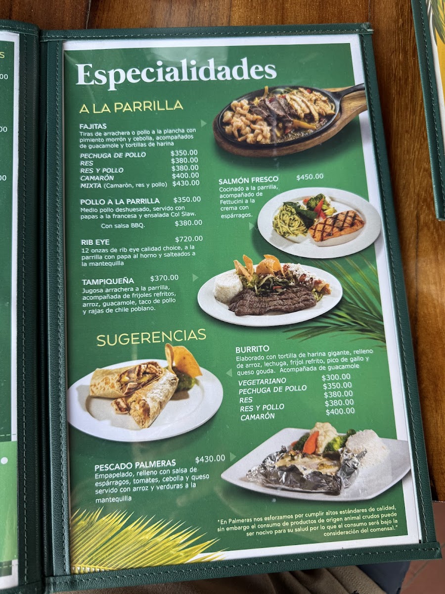 Restaurante Palmeras Cozumel Menu - Image 3